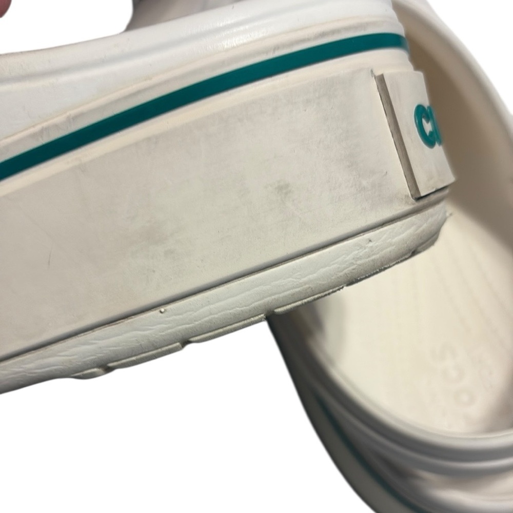 CROCS White Platform Classic Mules - Picture 10 of 11